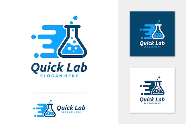 Vector quick lab logo vector