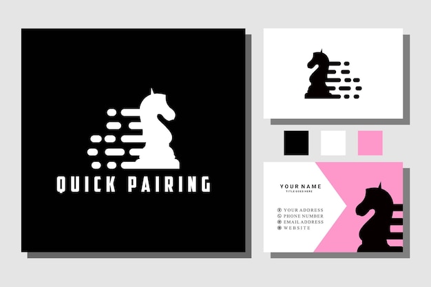 quick pairing chess game knight logo