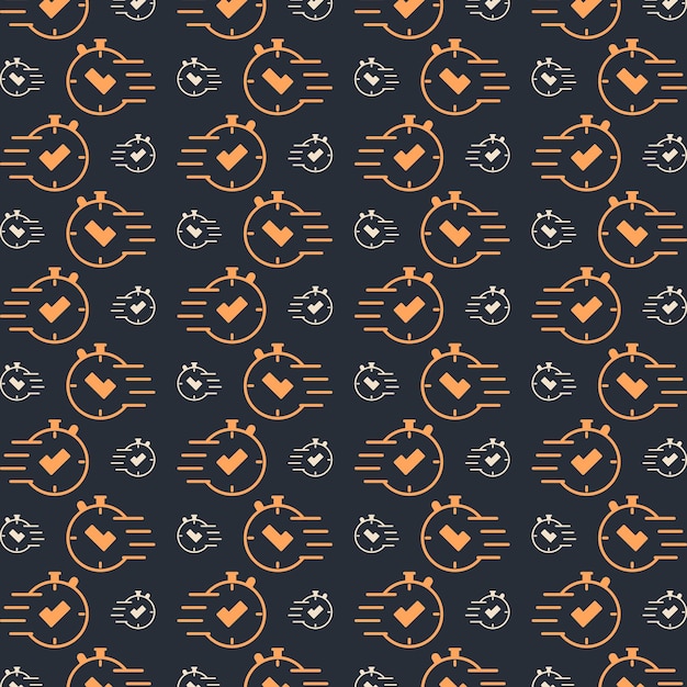 Vector quick response multicolor repeating trendy pattern in dark background vector illustration