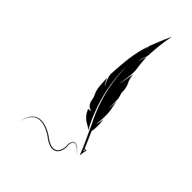 Vector quill pen logo