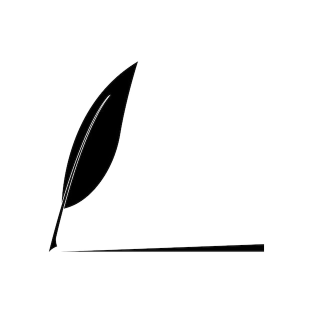 Vector quill pen logo