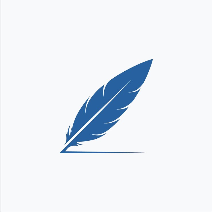 Vector quill pen logo