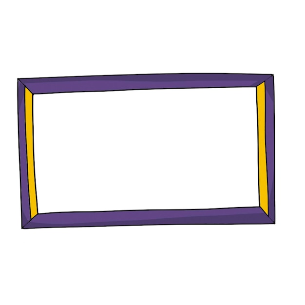 Vector quirky handdrawn doodle frame vector ideal for design projects