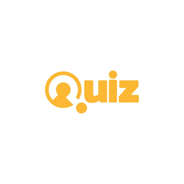 Vettore logo quiz