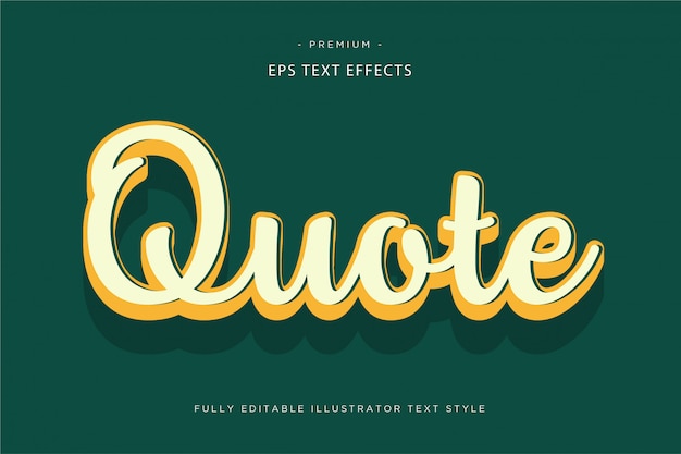 Quote 3d text effect - 3d text style