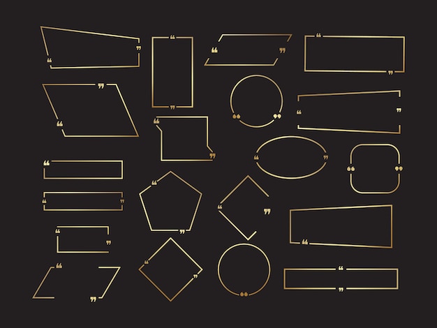 Цитата поле рамка большой набор цитата значок поле текстовые сообщения цитаты пустые гранж кисть фон