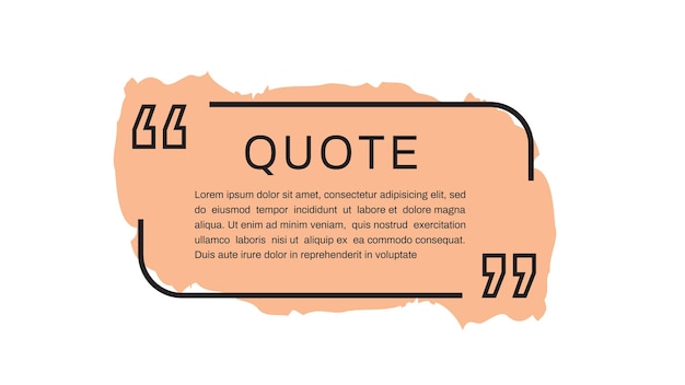 Quote frames templates Quote text bubbles Speech Bubble brush Vector illustratie