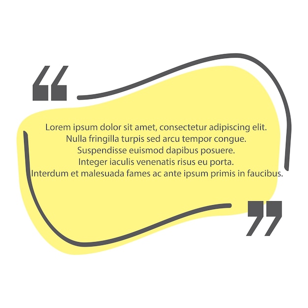 Quote frames templates quote text bubbles speech bubble vector illustration