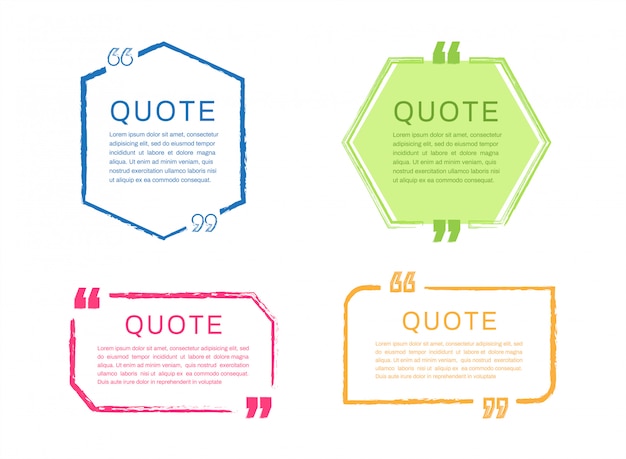 Quote frames templates