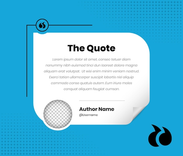 Quote presentatie minimalistische sociale media post sjabloon ontwerp