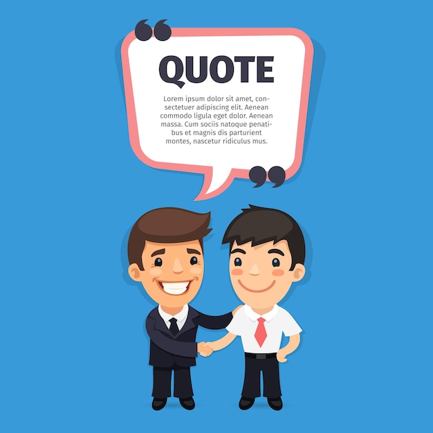 Quote Speech Banner with Trainee