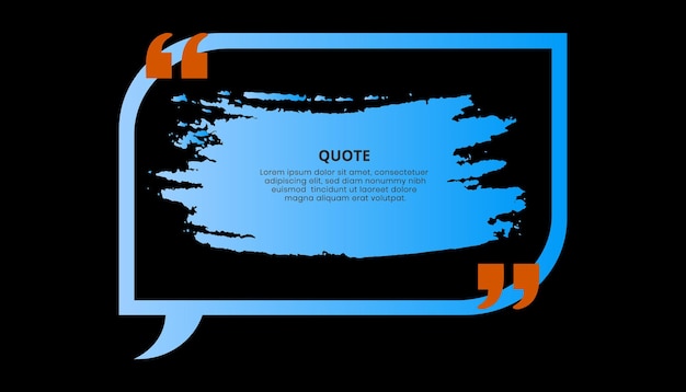 Quote Template, Vector Quote