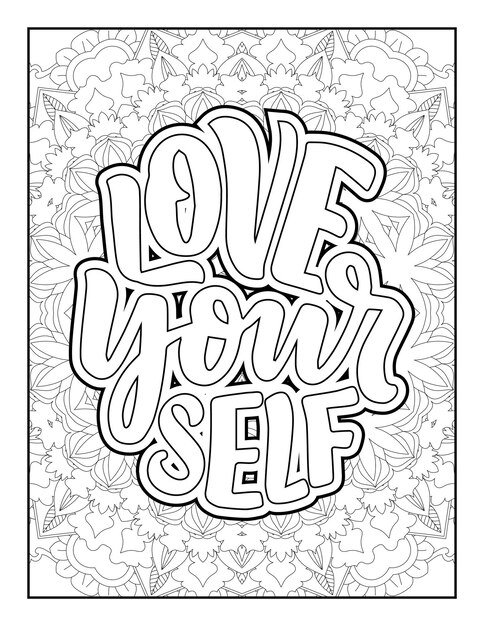 Quotes Coloring page, inspirational quotes,  typography quotes