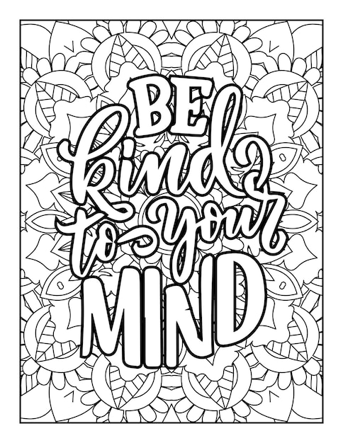 Premium Vector | Quotes coloring pages quotes positive quotes coloring ...