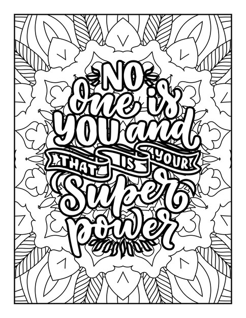 Vector quotes coloring pages quotes positive quotes coloring inspirational quotes typography quotes