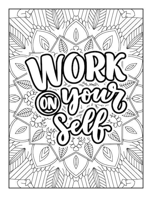 Vector quotes coloring pages quotes positive quotes coloring inspirational quotes typography quotes