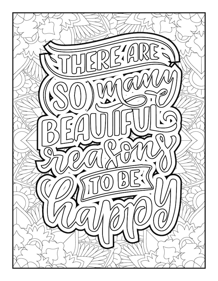 Vector quotes coloring pages quotes positive quotes coloring inspirational quotes typography quotes