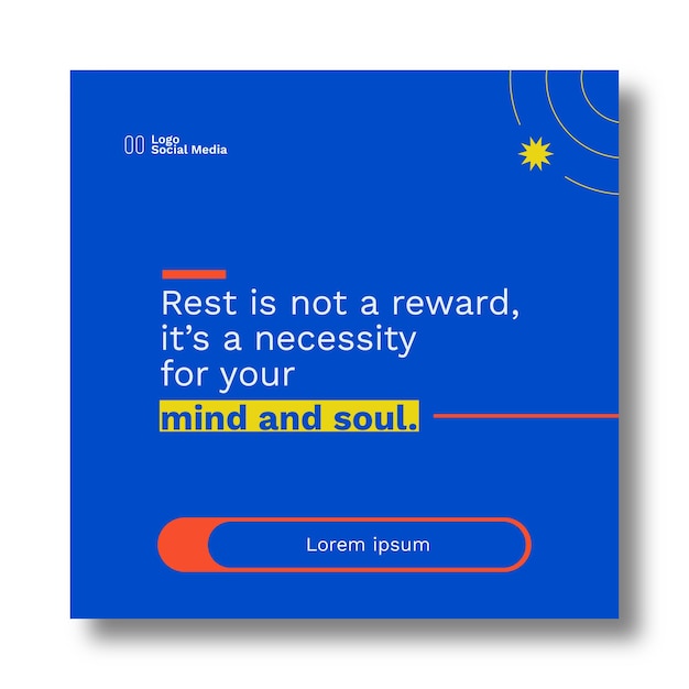 Quotes mental health social media post modern style