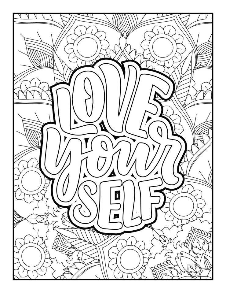 Quotes, Coloring Pages, 긍정적인 인용구, 영감을 주는 인용구, 타이포그래피 인용구