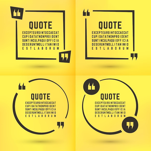 Quotes template set