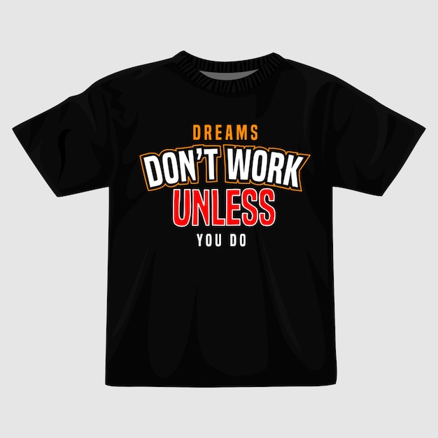 Quotes typography t shirt design