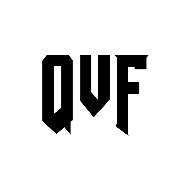 QVF letter logo ontwerp voor technologiebedrijf QVF logo ontwerp zwarte en witte kleurencombinatie QVF Logo QVF vector QVF ontwerp QVF icoon QVF alfabet QVF typografie logo ontwerp