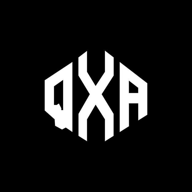 Vector qxa letter logo design with polygon shape qxa polygon and cube shape logo design qxa hexagon vector logo template white and black colors qxa monogram business and real estate logo