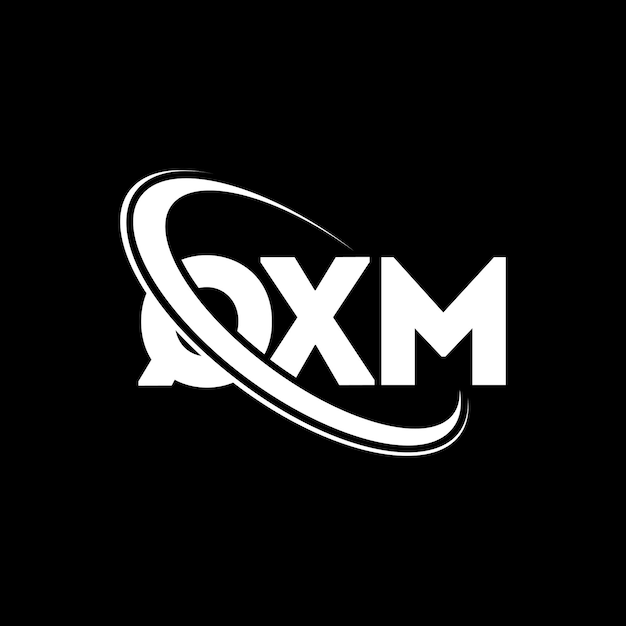 QXM logo QXM brief QXM letter logo ontwerp Initialen QXM-logo gekoppeld aan cirkel en hoofdletters monogram logoQXM typografie voor technologiebedrijf en vastgoedmerk