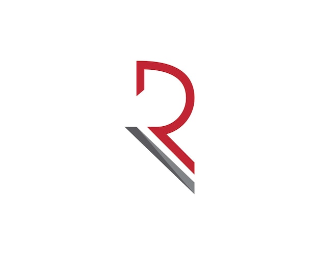 R brief logo sjabloon