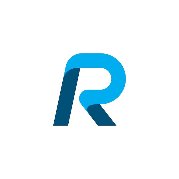 R brief logo zakelijke vector sjabloon