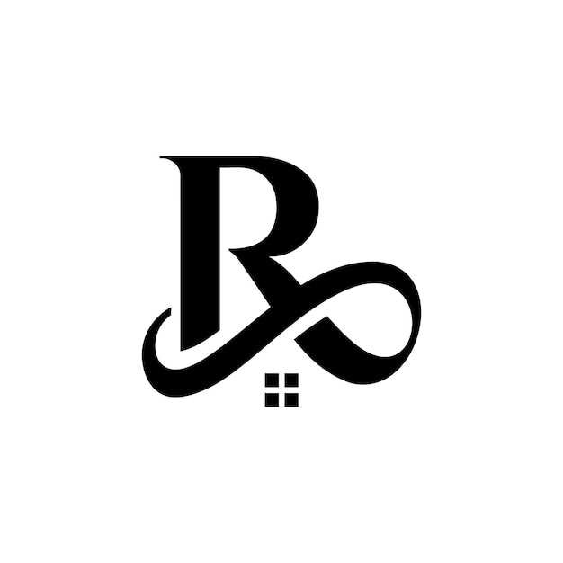 R brief makelaar logo