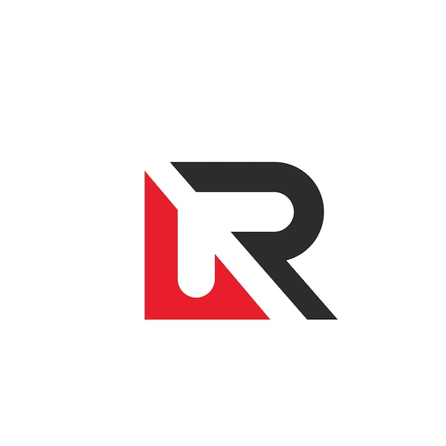 R brief pictogram zakelijk vector ontwerp