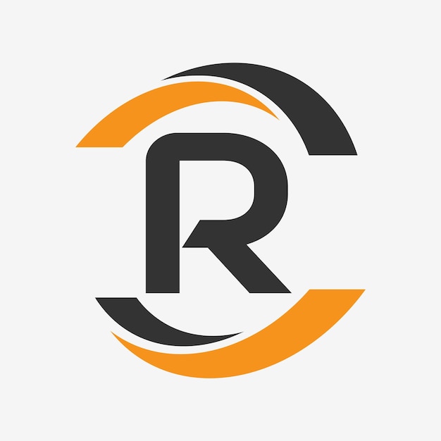 R initial letter logo