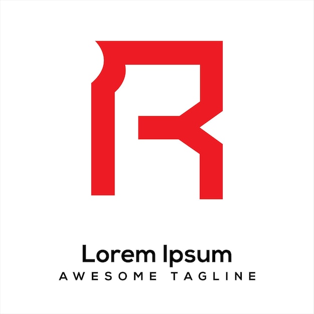 R Laatste logo-ontwerp