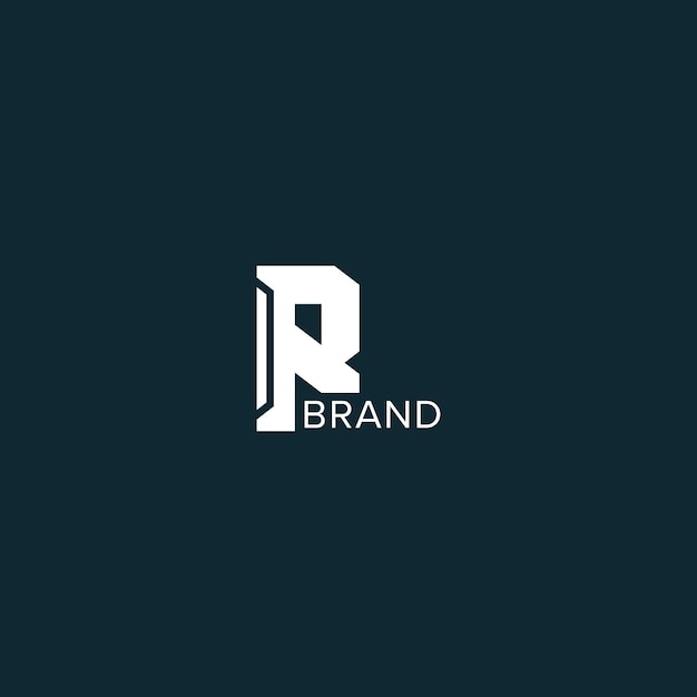 R letter logo design on r creative initials letter logo concept r icon design r