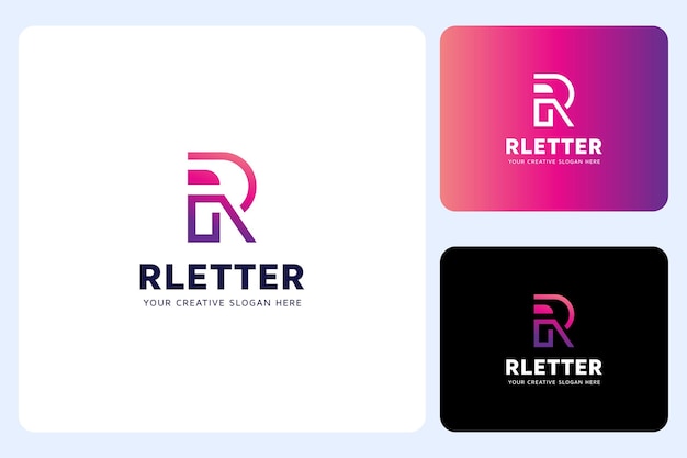 Vector r letter logo design template