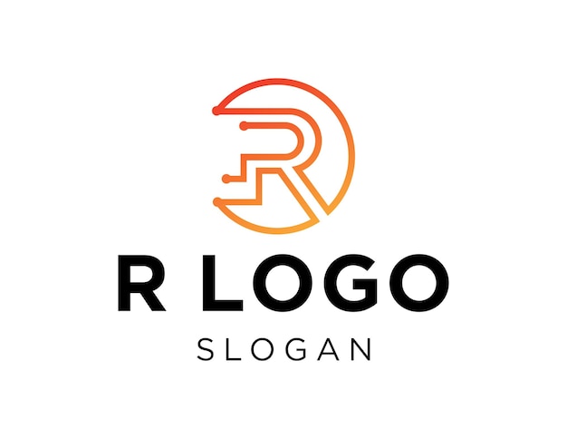 Vector r letter logo design