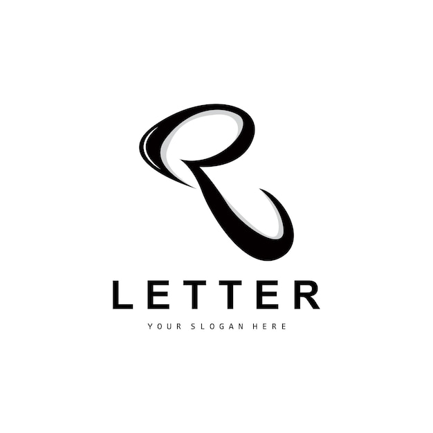 R Letter Logo Vector Alphabet Symbol Design For Brand Logos With Initial Letter