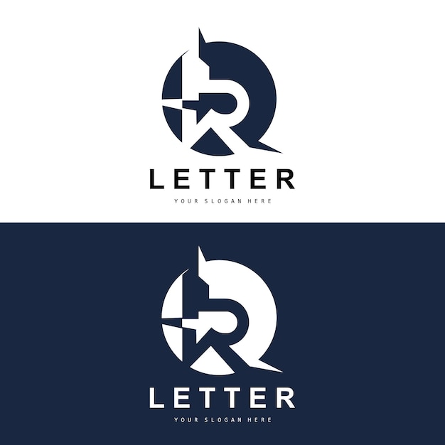 R Letter Logo Vector Alphabet Symbol Design For Brand Logos With Initial Letter