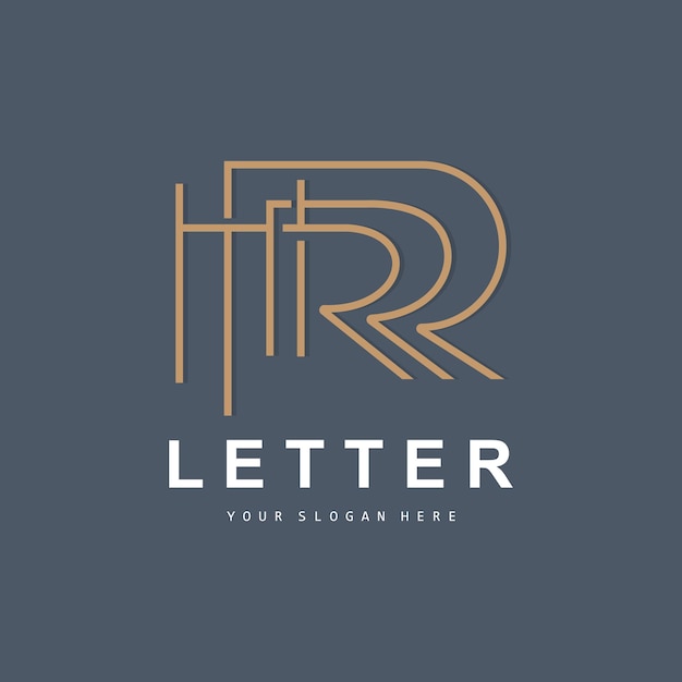 R Letter Logo Vector Alphabet Symbol Design For Brand Logos With Initial Letter