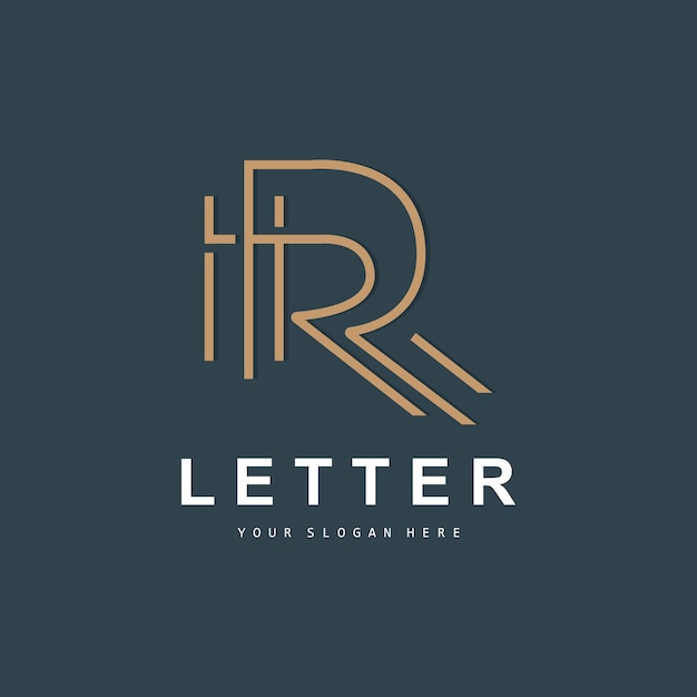 R Letter Logo Vector Alphabet Symbol Design For Brand Logos With Initial Letter