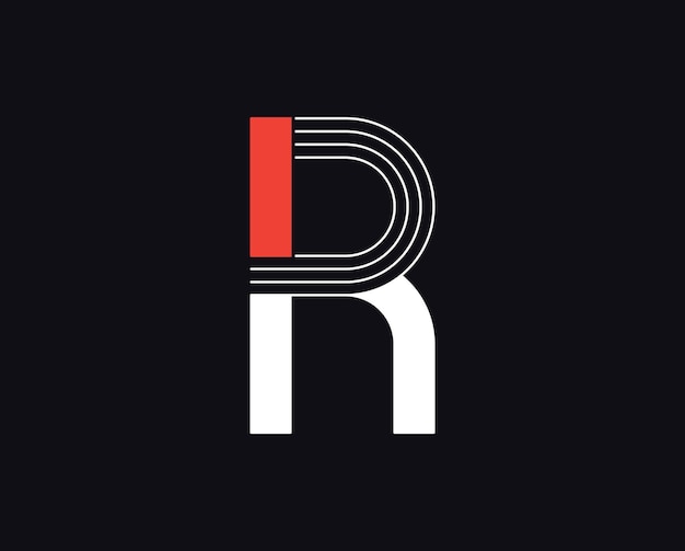 R logo design illustration