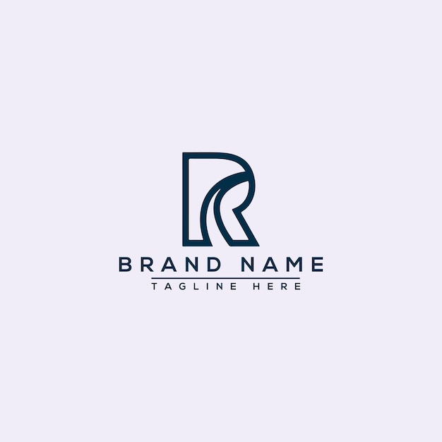 R ロゴ デザイン テンプレート ベクトル グラフィック ブランド要素
