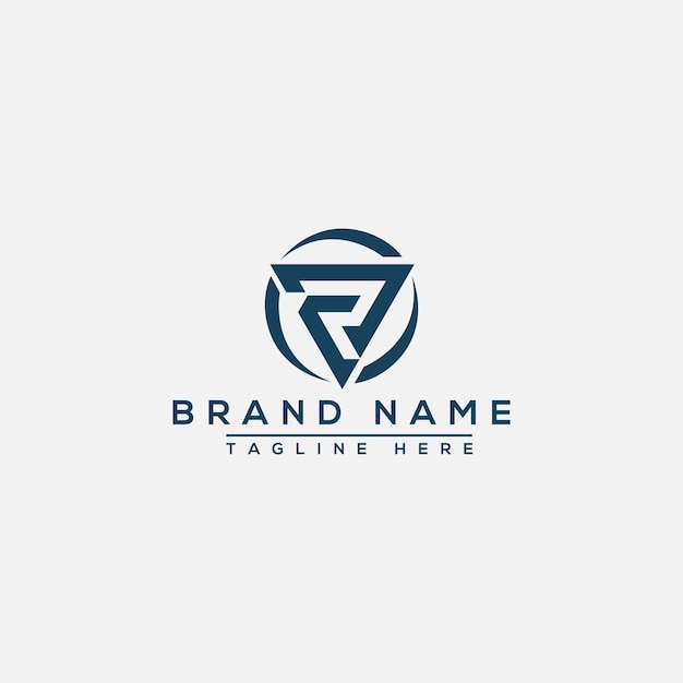 R logo design template vector graphic branding element