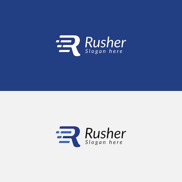 R Logo Design Template