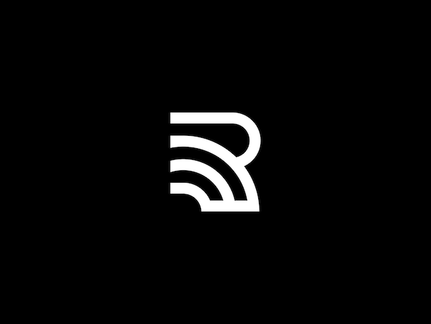 Vector r logo design