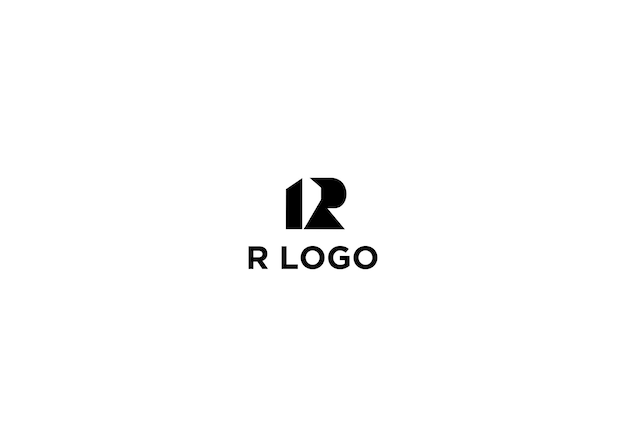 r logo ontwerp vectorillustratie