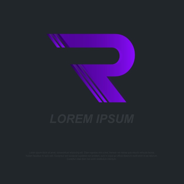 R modern logo bedrijf