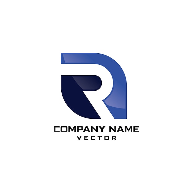 R symbol business logo design