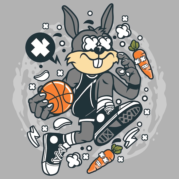 Rabbit Basketball Player